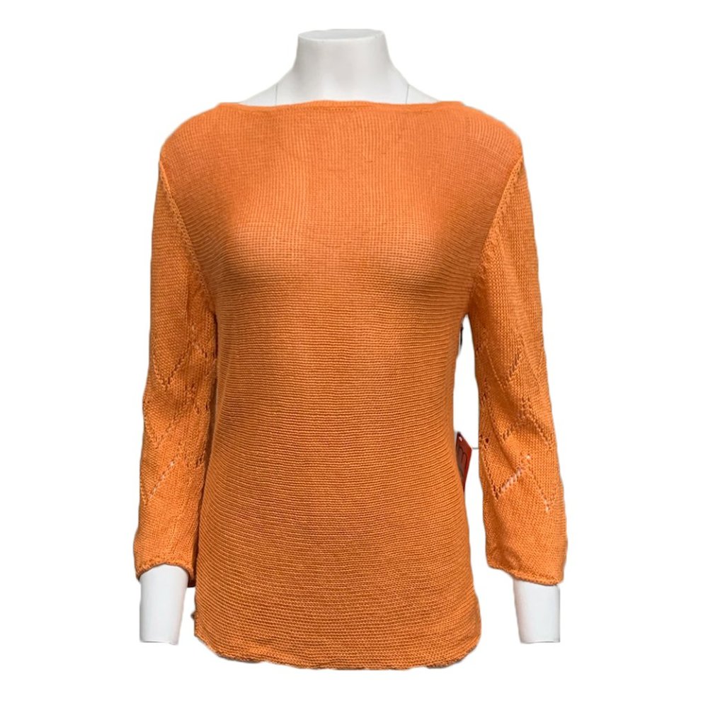 Marisol Gerona Linen Top - Orange